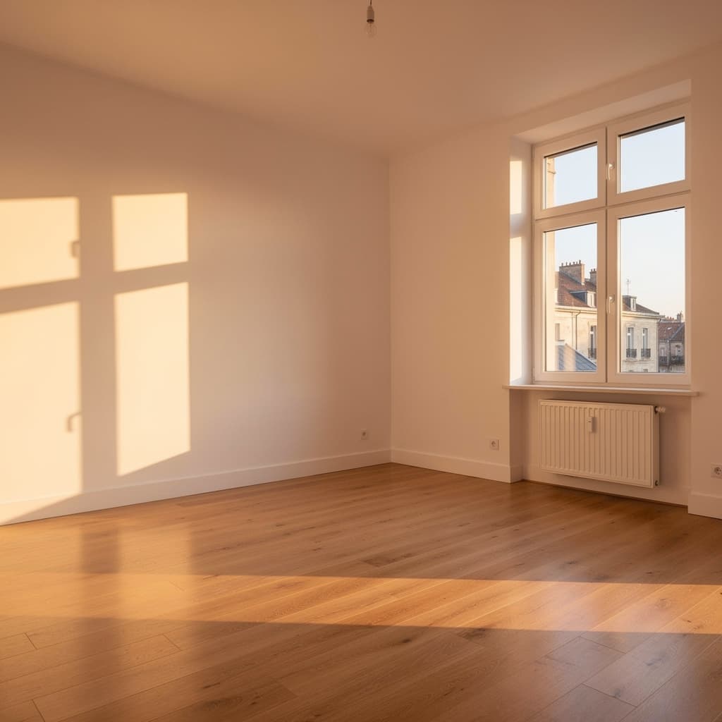 Intérieur nettoyé après intervention